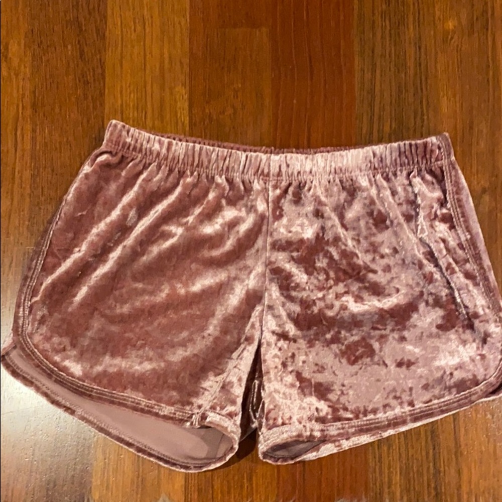 Metallic pink shorts